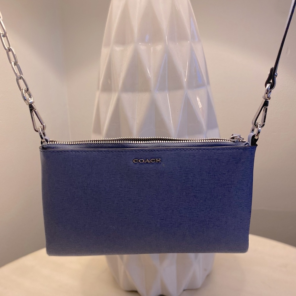 Coach crossbody blue slate